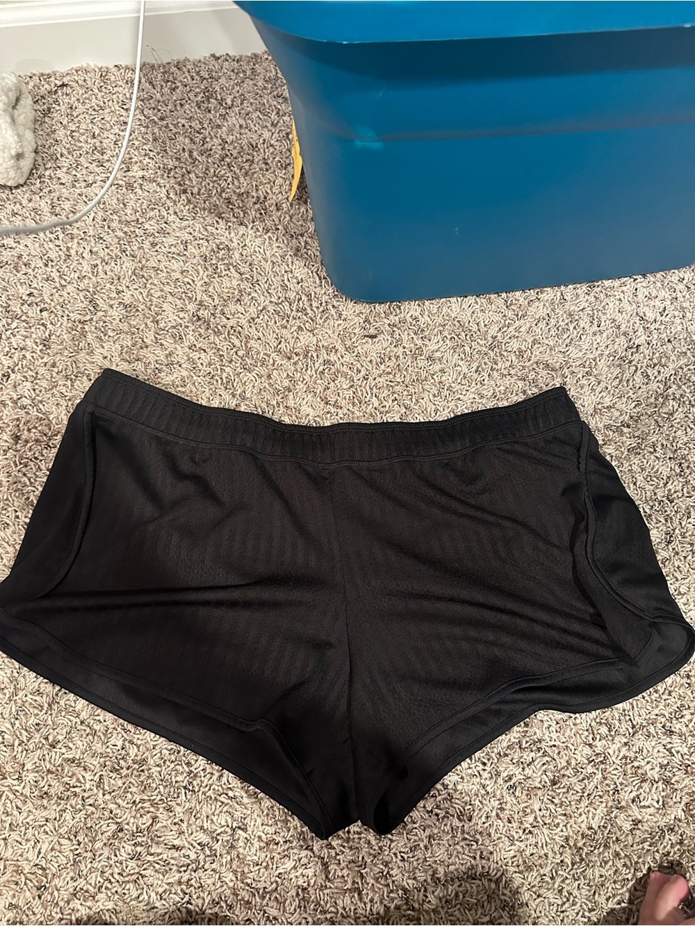 Athletic Works Black Elastic Waistband Sports Shorts